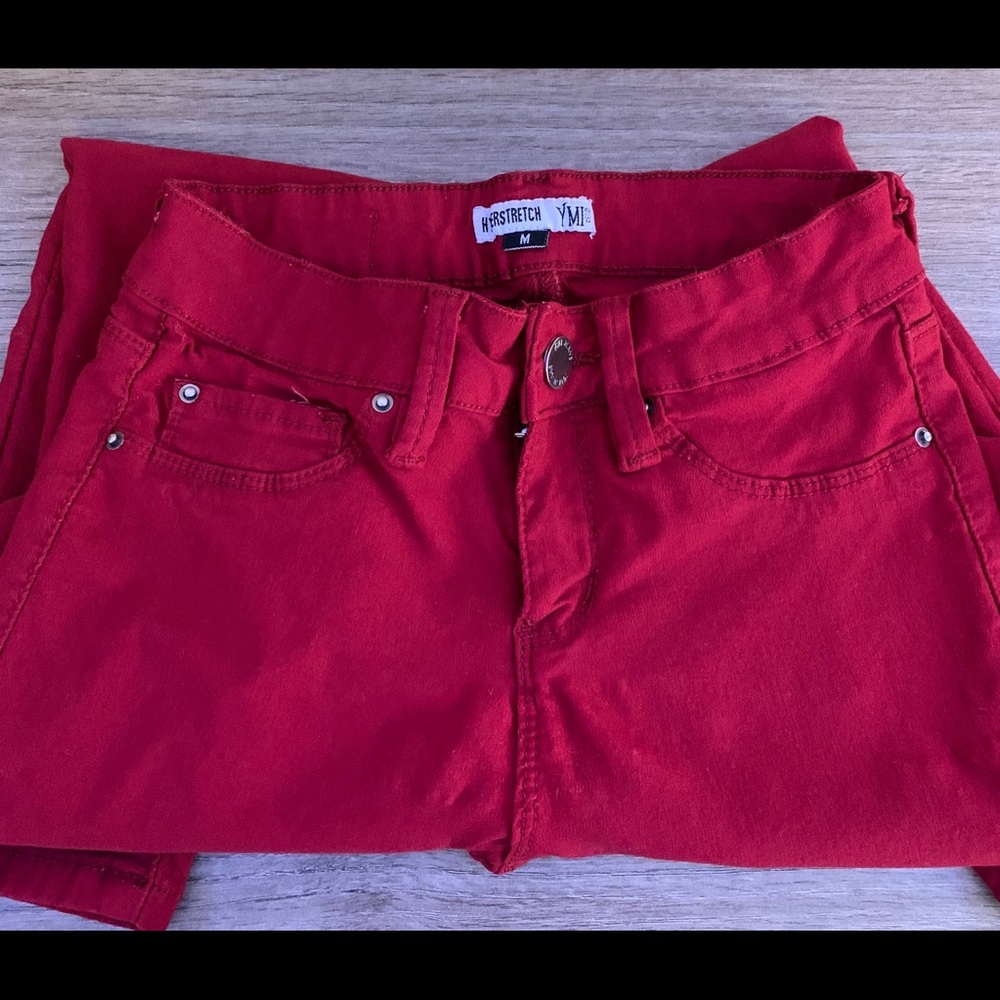 YMI RED HYPERSTRETCH JEGGINGS